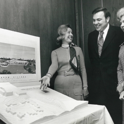 R Ewing N Tice M Kopman look at campus plans for RBV 2 R Ewing N Tice M Kopman look at campus plans for RBV 2